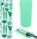 Shappy 2 Pcs Heat Resistant Curling Iron Flat Iron Travel Case,Cactus by Shappy