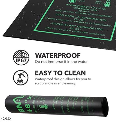 BN-LINK 48" x 20.75" Seedling Heat Mat with Thermostat Controller Combo Set - Image 5