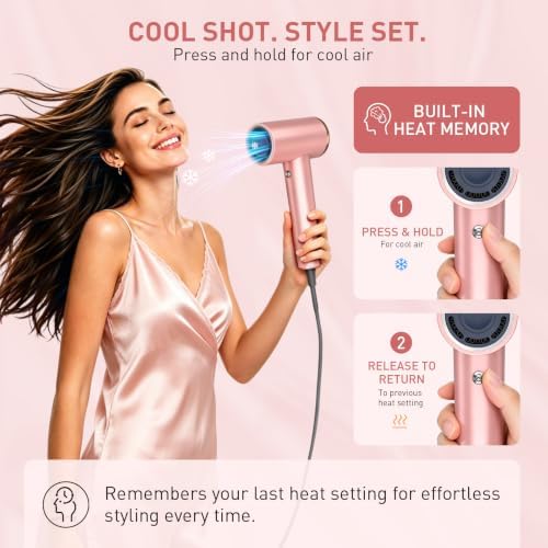 Mythsight StyleVibe High-Speed Ionic Hair Dryer with 3 Attachments - Image 6