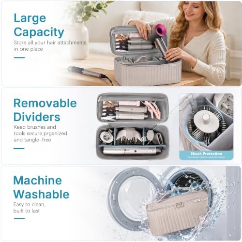 Lexeeco Hair Dryer Tools Travel Bag for Shark Flex Style Fusion Attachment - Image 3