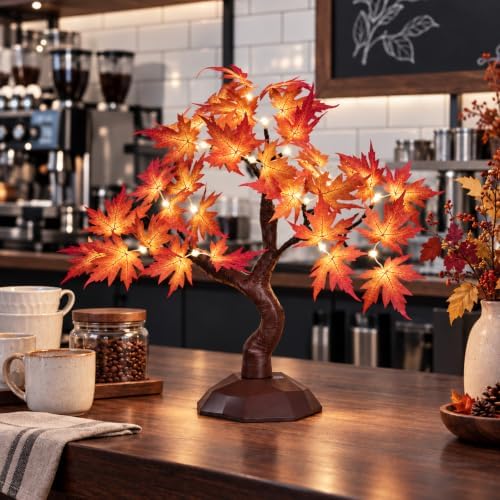 Tabletop Bonsai Tree Light with Decorative Branch - Image 4
