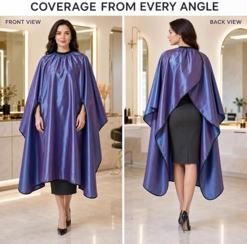 Hair Cut Hairdressing Cape Cloth Apron Stretch Out Hand Waterproof Salon Barber Gown 57 x 63 - Image 2