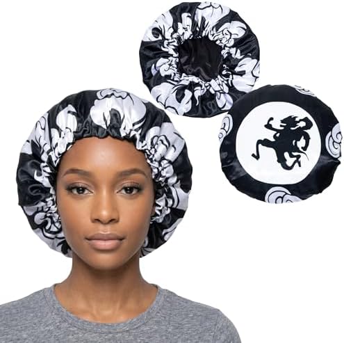 Silky Design Large Anime Bonnet with Elastic Soft Band Adjustable for Women and Men, Comfortable Satin Fabric, HXH Troupe - Image 2
