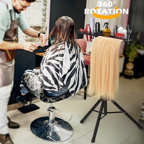 Stainless Steel Braiding Hair Rack Hair Extension Holder Height Adjustable - Image 5