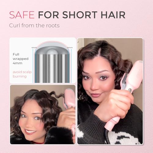 Curling Iron Hair Crimper Waver, TYMO ROVY Beach Waves Hair Curler - Image 5