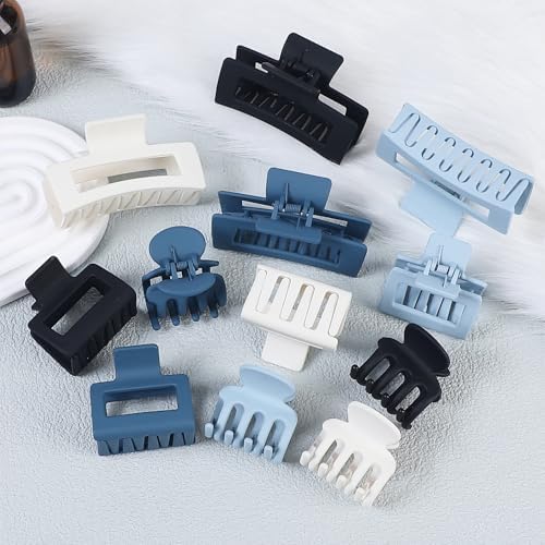 SMKSL 12 Pcs Hair Claw Clips for Women & Girls 3 Styles Hair Accessories - Image 5