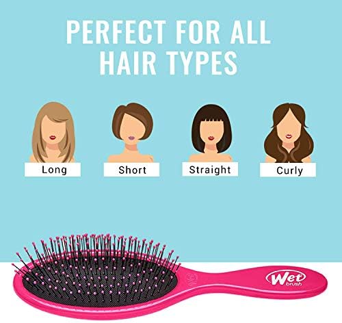 Wet Brush Original Detangler Hair Brush - Health and Peace (Pack of 2) - Exclusive Ultra-soft IntelliFlex Bristles - Glide Through Tangles With Ease For All Hair Types - Women, Men, Wet And Dry Hair - Image 3