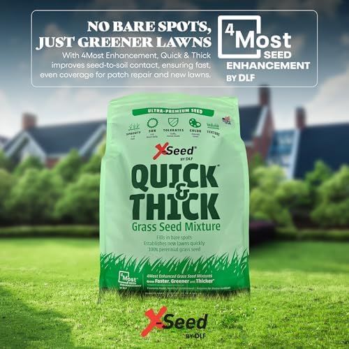 X-Seed Ultra Premium Quick and Thick Lawn Seed Mixture – Rapid Germination for Any Lawn, Dense Coverage in Sun to Shade, High-Traffic Areas, Fescue, Kentucky Blue, & Perennial Ryegrass Blend, 7lb Bag - Image 3