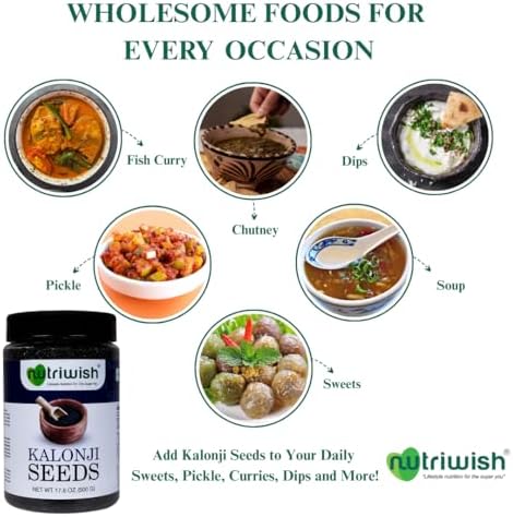 Nutriwish Raw Kalonji Seeds | 17.6 oz (500 g) | Nigella Seeds | Seeds for Eating | 100% Natural - Image 6