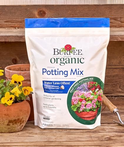 Burpee, 9 Quarts | Premium Organic Potting Natural Soil Mix Food Ideal for Container Garden-Vegetable, Flower & Herb Use for Indoor Outdoor Plant - Image 5