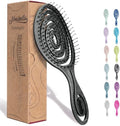 Ninabella Detangling Hair Brush - Gentle Detangler Brush for Curly, Fine, Thick and Long Hair - Hairbrush for Women - For Wet and Dry Hair - Stone Edition - Charcoal by Ninabella
