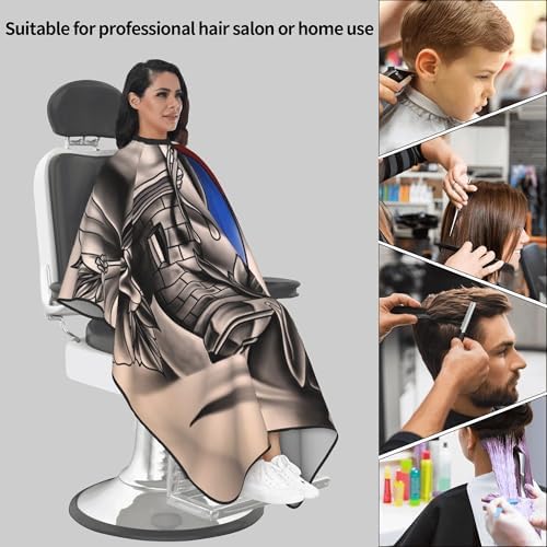 Puerto Rico Frog Barber Cape, Puerto Rican Flag Hair Salon Haircut Gown, Hair Cutting Apron with Adjustable Closure, Professional Salon Cutting Barber Skirt for Barbershop - Image 5