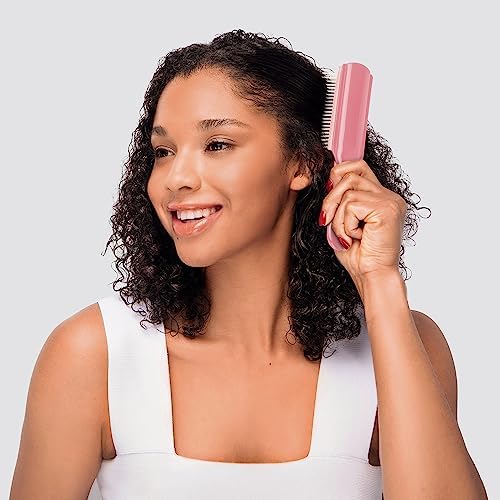 Diane Pro Nylon Pin Styling Hairbrush for Detangling, Separating, Shaping, and Defining Wet or Curly Hair, Heat-Resistant, Anti-Static, Hair Care Essential, Pink - Image 3