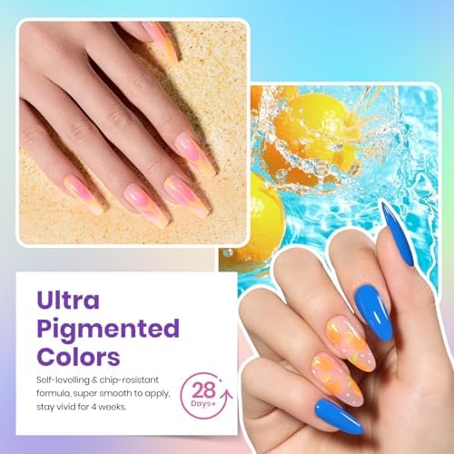 Beetles Gel Nail Polish Set, 63 PCS 55 Colors Gel Polish Kit with Base Coat - Image 4