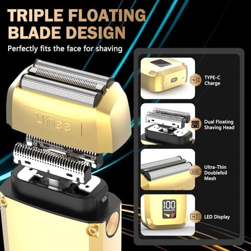 Ufree Hair Clippers for Men, Beard Trimmer, Foil Shaver 3-in-1 Grooming Kit - Image 6