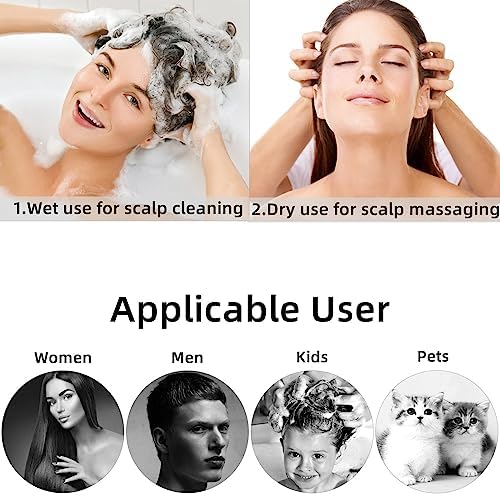 BTYMS Hair Scalp Scrubber Shampoo Brush with Dispenser, Silicone Scalp Massager Exfoliating Brush for Dandruff Removal - Image 6