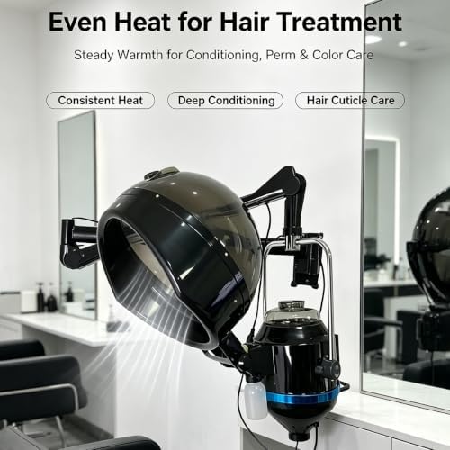 Wall Mounted Hair Steamer with Adjustable Swing Arm for Barber Hair Perm - Image 2