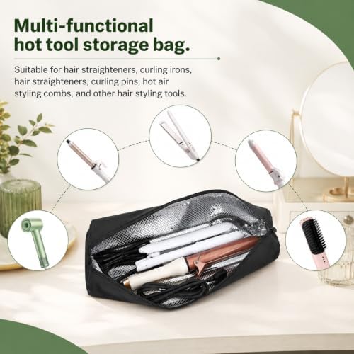 Flat Iron Bag Heat Resistant Travel Bag, Curling Iron Travel Bag - Image 5