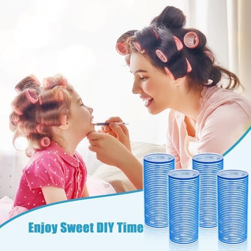WILLBOND 4 Pcs Aluminum Thermal Hair Rollers for Women, 4.7 x 2 Inch, 4.1 x 1.2 Inch - Image 5