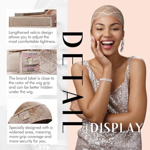 Dreamlover Wig Grip Band, Extra-Wide Non-Slip Area Headband, Tan, 1 PCS - Image 4