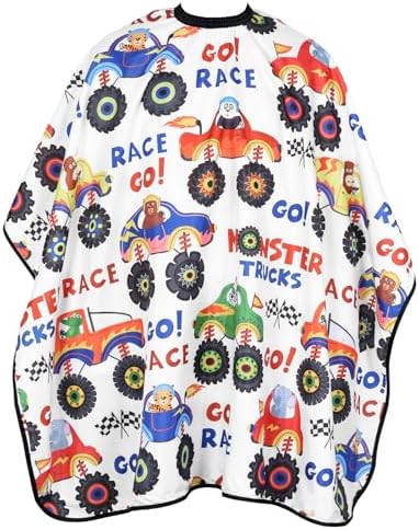 Kids Haircut Cape Waterproof Kids Barber Capes with Adjustable Neckline Unisex Hair Cutting Cape Cover Barber Apron by FacialHairDesigner