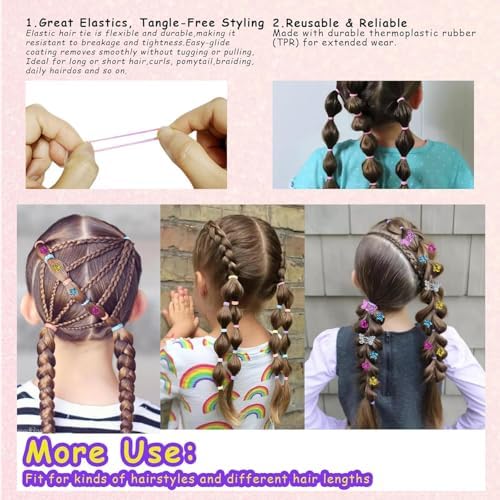 Hair Gems for Girls, Hair Bedazzler Gem Stamper Kit with Hair Glitter Patch - Image 6