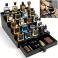 5-Tier Wooden Cologne Organizer for Men, Elegant Gift Packaging by Renowneddesignersoforiginalwoodorganizersandgiftcollections