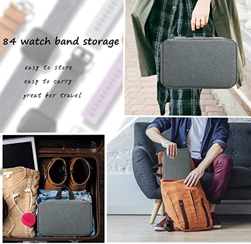 PACMAXI 84 Watch Bands Storage Carrying Case Compatible with Watches - Image 6