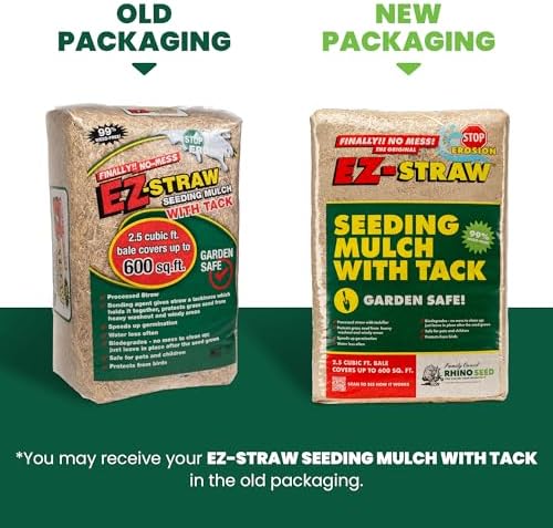 EZ-Straw Seeding Mulch with Tackifier - Biodegradable Organic Processed Straw a 2.5 CU FT Bale (Covers up to 500 sq. ft.) - Image 3