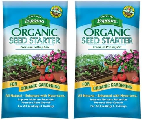 Espoma Organic Seed Starter Premium Potting Soil Mix - All Natural & Organic Seed Starting Mix with Mycorrhizae. for Organic Gardening, 16 qt, Pack of 2 - Image 2