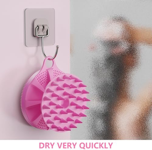 2 in 1 Shower Brush, BEAUTAIL Silicone Body Scrubber & Scalp Massager - Image 7