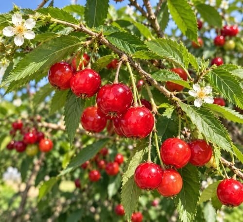 4 Red Jamaican Cherry Tree - Strawberry Tree Starter Live Plant (4 Pack) - Image 2