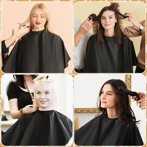 FEBSNOW Hair Cutting Cape Kit,Professional Barber Cape with Duster Brush - Image 6