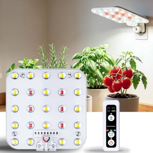 Wall Mounted Grow Light for Indoor Plants, Full Spectrum, 2-Pack by SuEiko