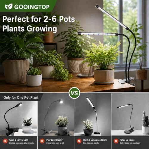 Grow Light,6000K Full Spectrum Indoor Plant Growing Lamp - Image 7