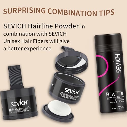 SEVICH Hairline Powder - Instantly Cover Grey Hair and Thinning Hairline, Eyebrows & Beard Line Touch Up, Windproof & Sweatproof, Auburn - Image 6