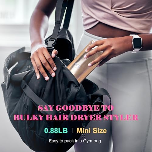 Dual Voltage One Step Mini Hot Air Brush Styler & Dryer for Europe Travel - Image 3
