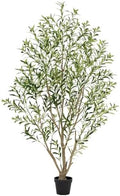 7ft Olive Trees Artificial Indoor, Tall Faux Olive Tree with Realistic Leaves and Lifelike Olives Fruits, Large Fake Silk Plant for Living Room Office Bedroom Balcony Home Decor by Unknown