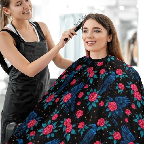 Women Barber Hairdressing Cape Adjustable Salon Cape Apron for Makeup Artist Beautician - Image 5