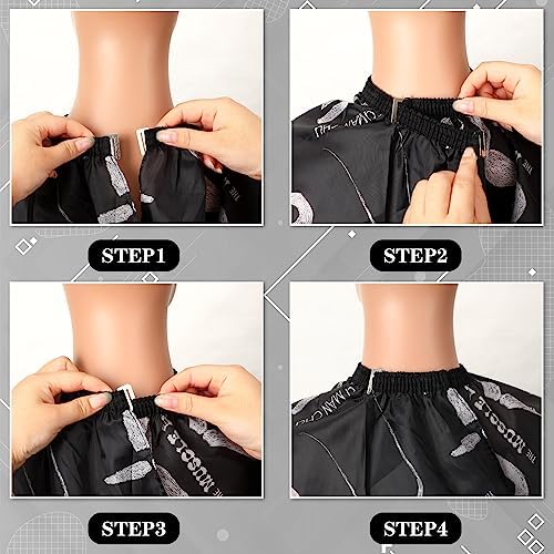 FEBSNOW Barber Cape Professional Hair Cutting Cape with Neck Duster Brush - Image 5