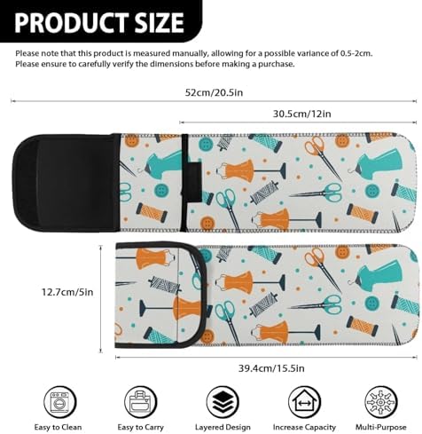 ZOUTAIRONG Curling Iron Travel Case Heat Resistant Flat Iron Holder Travel Case Hair Straightener Curling Iron Storage Bag Pouch Hot Tools Travel Bag Fashion Print - Image 3