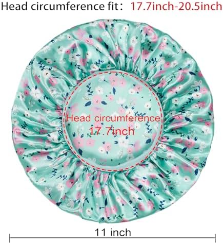 3 Pcs Kids Bonnets for Girls, Satin Silk Hair Bonnet for Sleeping - Image 5