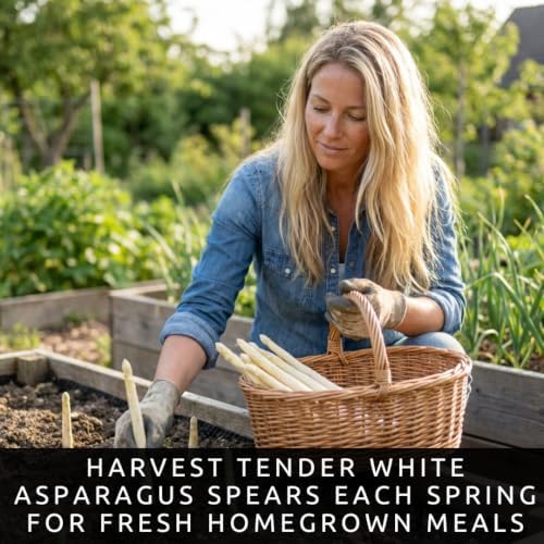 White Asparagus Seeds for Planting Heirloom Vegetable -100 Premium Seeds - Image 2