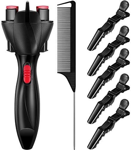 Honoson 7 Pcs Automatic Hair Braider Twister Machine with Comb Clips, Black by Honoson