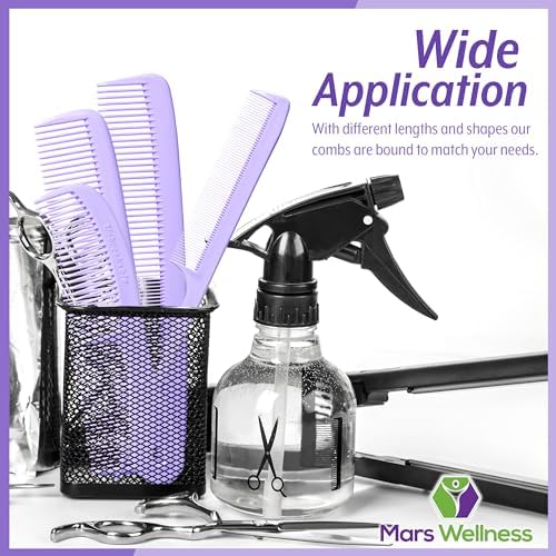 Mars Wellness 4 Piece Professional Lavender Comb Set for Women -USA MADE - Image 6