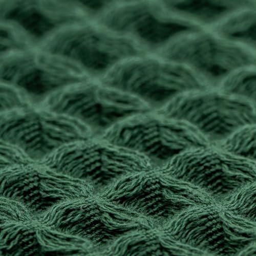 Luxury Organic Japanese Cotton Hair Drying Waffle Towel Wrap for Women | Absorbent, Quick-Dry Head Turban for Shower, Sauna, Spa | Extra Large for Long, Curly, Straight Hair With Button (Green, 2 Pc) - Image 5