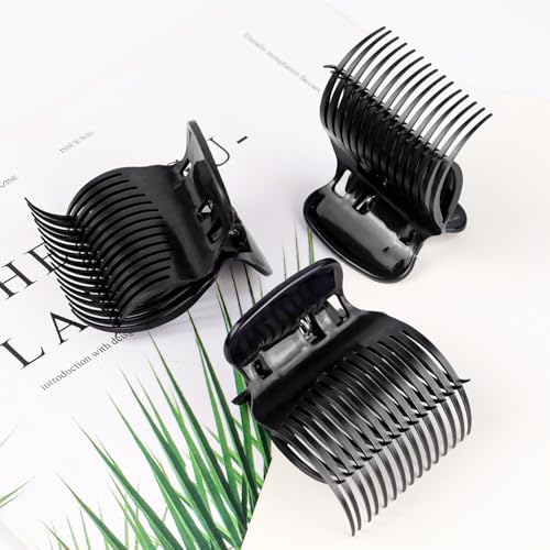 20 Pcs Hot Roller Clips for Hair, Curler Claw Clip for Women Hair Section Styling (Black, 2inch) - Image 7
