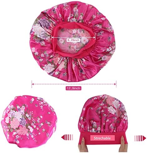 ROYBENS Satin Bonnet Hair Bonnet for Sleeping, Cute Sleep Bonnets for Women - Image 5
