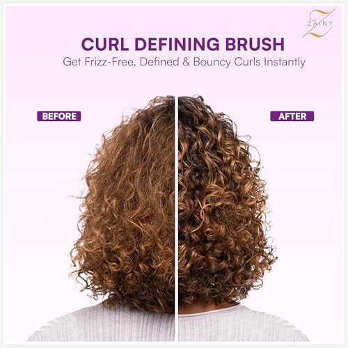 ZAINY Curly Hair Brush Defining Comb for Curly Hair Volume Curl Brush Set - Image 3