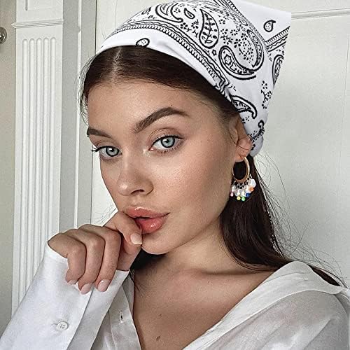 TOBATOBA Hairband, 5 Pcs Bandanas for Women Elastic Headbands, Hair Kerchief Head Scarf, Non Slip Paisley Headbands Hair Accessories for Women Girls - Image 6